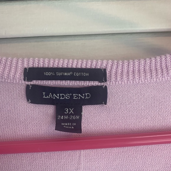 Lands End women’s NWT pink cardigan sweater size 3X - Picture 2 of 6